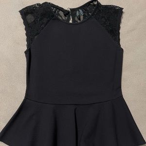 Marciano black and lace back xs top